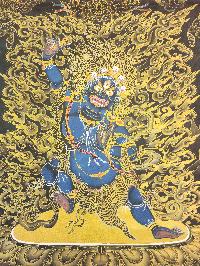 [vajrapani], Buddhist Traditional Painting, Hand Painted, [real Gold]