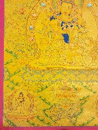 [vajrasattva], Buddhist Traditional Painting, Hand Painted, [real Gold]