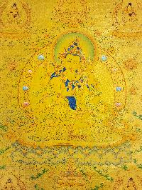 [vajrasattva], Buddhist Traditional Painting, Hand Painted, [real Gold]