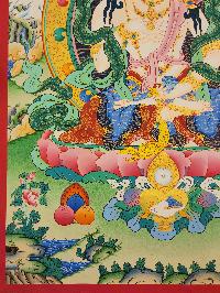 [vajrasattva], Buddhist Traditional Painting, Hand Painted, [real Gold]