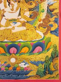 [vajrasattva], Buddhist Traditional Painting, Hand Painted, [real Gold]