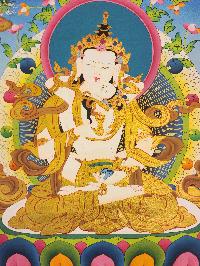 [vajrasattva], Buddhist Traditional Painting, Hand Painted, [real Gold]