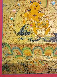 [jambhala: Namtose], Buddhist Traditional Painting, Hand Painted, [real Gold]