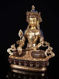 [ksitigarbha], Buddhist Handmade Statue, [full Gold Plated], [face Painted]