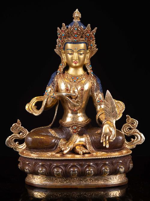 [ksitigarbha], Buddhist Handmade Statue, [full Gold Plated], [face Painted]