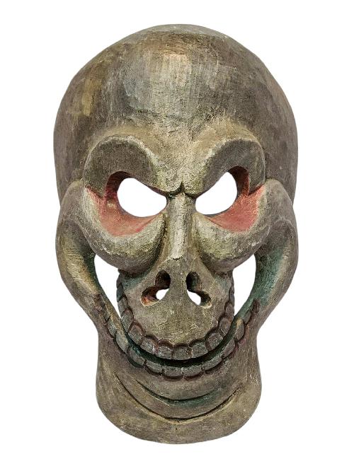 [citipati], Handmade Wooden Mask, Wall Hanging, [painted], Poplar Wood