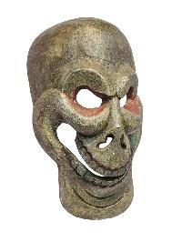 [citipati], Handmade Wooden Mask, Wall Hanging, [painted], Poplar Wood