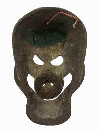 [citipati], Handmade Wooden Mask, Wall Hanging, [painted], Poplar Wood