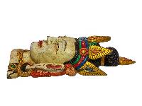[chenrezig], Handmade Wooden Mask, Wall Hanging, [painted], Poplar Wood