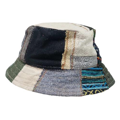 Natural Hemp  Sun Hat – Organic, Breathable Summer Accessory, With Patch Work