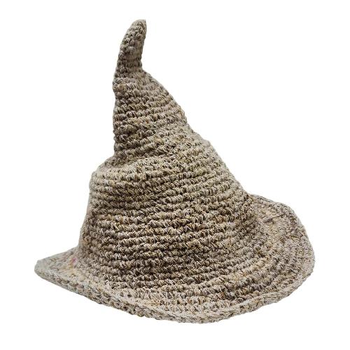 Natural Hemp  Widzard Hat – Organic, Breathable Summer Accessory, Earth Colors