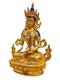 [vajrasattva], Buddhist Handmade Statue, [full Gold Plated], [face Painted]