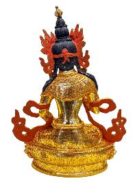 [vajrasattva], Buddhist Handmade Statue, [full Gold Plated], [face Painted]