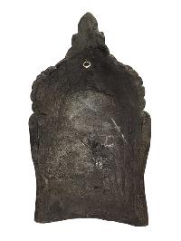 [buddha], Handmade Wooden Mask, Wall Hanging, [painted], Poplar Wood