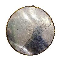 Buddhist Metal Wall Hanging, Tibetan Calendar With [cheppu] At Center