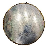 Buddhist Metal Wall Hanging, Tibetan Calendar With [garuda] At Center