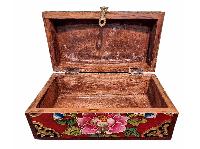 Buddhist Wooden Box, Tibetan Style With Traditional Colors, [sp]
