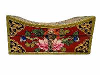 Buddhist Wooden Box, Tibetan Style With Traditional Colors, [sp]