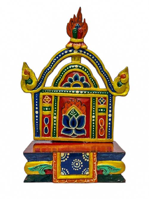 Wooden Altar [chesum] Base, Throne For Statue [traditional Color]