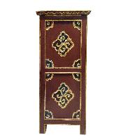 Tibetan Buddhist Cabinet With Two Drawers And Two Doors, [painted]