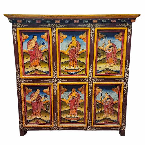 Tibetan Buddhist Cabinet With Four Doors, [painted]