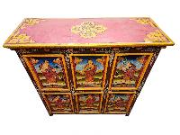Tibetan Buddhist Cabinet With Four Doors, [painted]