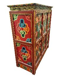 Tibetan Buddhist Cabinet With Four Doors, [painted]