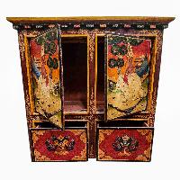 Tibetan Buddhist Cabinet With Four Doors, [painted]