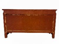 Tibetan Buddhist Cabinet With Four Doors, [tiger And Double Dorje Painted]