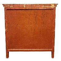 Tibetan Buddhist Cabinet With Buddha, Two Doors, [painted]