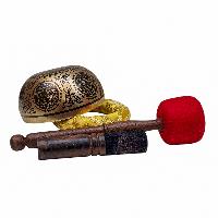 Singing Bowl, Buddhist Hand Beaten, With [vajradhara] Carved Inside, [select Accessories], [select Accessories]