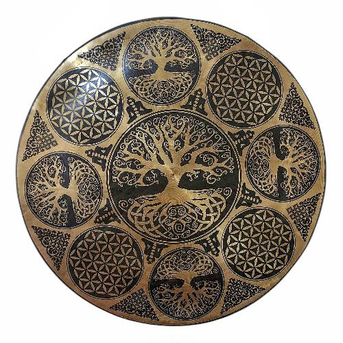 Handmade [gong], Bronze Chau Gong, Tam-tam Gong, Symphonic Gong With [mandala] Etching