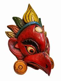 [garuda], Handmade Wooden Mask, Wall Hanging, Painted, Poplar Wood