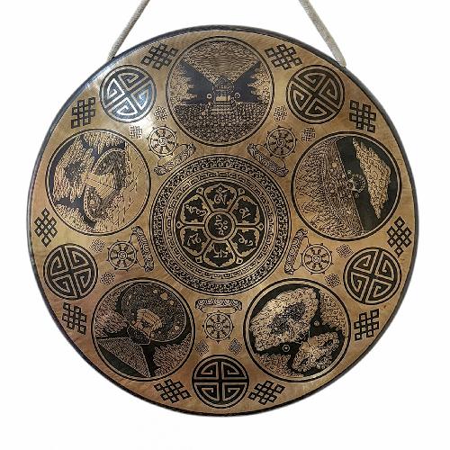 Handmade [gong], Bronze Chau Gong, Tam-tam Gong, Symphonic Gong With [mandala] Etching