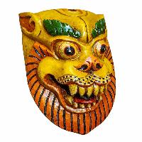 [animal], Handmade Wooden Mask, Wall Hanging, Painted, Poplar Wood