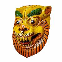 [animal], Handmade Wooden Mask, Wall Hanging, Painted, Poplar Wood