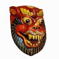 [animal], Handmade Wooden Mask, Wall Hanging, Painted, Poplar Wood