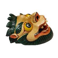 [animal], Handmade Wooden Mask, Wall Hanging, Painted, Poplar Wood
