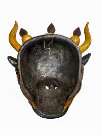 [yamantaka], Handmade Wooden Mask, Wall Hanging, Painted, Poplar Wood, High Quality