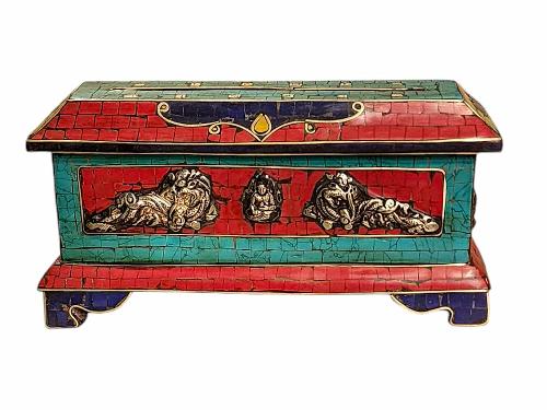 Wooden [incense Burner], [stone Setting], Haldu Wood