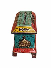 Wooden [incense Burner], [stone Setting], Haldu Wood