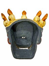 [skull], Handmade Wooden Mask, Wall Hanging, Painted, Poplar Wood, High Quality