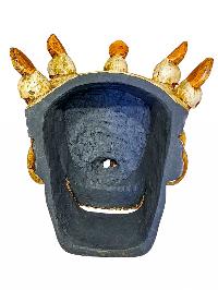 [skull], Handmade Wooden Mask, Wall Hanging, Painted, Poplar Wood, High Quality