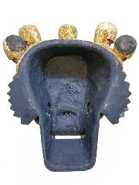 [skull], Handmade Wooden Mask, Wall Hanging, Painted, Poplar Wood, High Quality