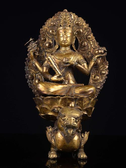 [wangchok Terwal Drolma], Buddhist Handmade Statue, [full Gold Plated], [face Painted], High Quality
