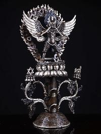 [garuda], Buddhist Handmade Statue, [silver And Chocolate Oxidized], High Quality