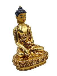 [shakyamuni Buddha], Buddhist Handmade Statue, [full Gold Plated], [face Painted] And [high Quality]