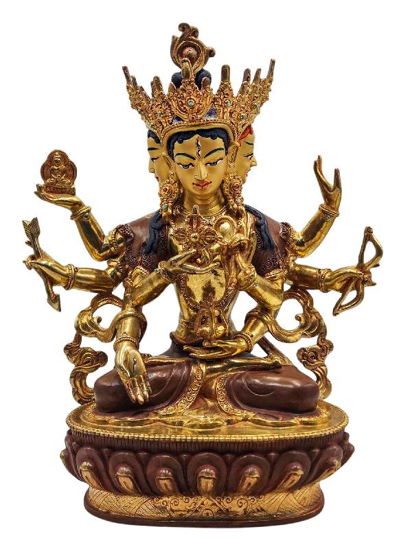 [namgyalma], Buddhist Handmade Statue, [half Gold Plated], [face Painted] And [high Quality]