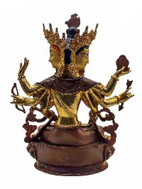 [namgyalma], Buddhist Handmade Statue, [half Gold Plated], [face Painted] And [high Quality]