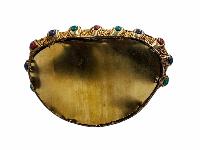 [medicine Buddha], Buddhist Handmade Statue, [full Gold Plated], [face Painted], [stone Setting] And [high Quality]